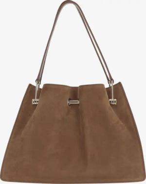 Giorgio Armani Shopper & Totes - Small Suede Shopper Bag - Gr. unisize - in Braun - für Damen