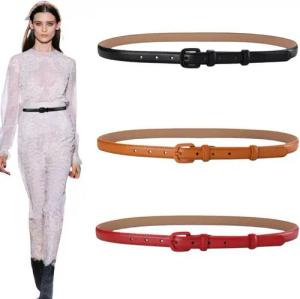 YRIIOMO Gürtelriemen Eleganter Damen Gürtel mit verstellbarer Länge, aus hochwertigem (Kunstleder gefertigt, mit stilvoller Schnalle aus Zinklegierung –, perfekt für vielseitige Outfits und täglichen Gebrauch)