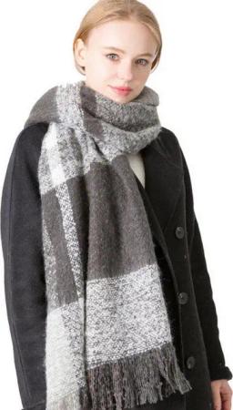 YRIIOMO Schal Eleganter Damen Schal aus recyceltem Polyester, extra lang mit 200 cm, Länge, ideal für stilvolle Winter Outfits und optimalen Kälteschutz
