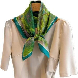 YRIIOMO Seidenschal Elegantes Damen Halstuch mit Retro Print, 70x70 cm, vielseitig, (einsetzbar als Schal oder Accessoire, ideal für stilvolle Herbst und, Winter Outfits)