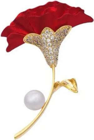 YRIIOMO Brosche Elegante Brustnadel mit floraler Inspiration, detailreiches Design und, langlebige Verarbeitung – Perfektes Accessoire für stilvolle Outfits
