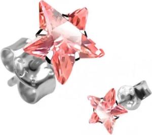 Schmuck-Elfe Paar Ohrstecker Stern Feuer, 925 Sterling Silber
