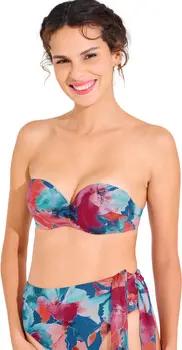 Lisca  Bikini Ober- und Unterteile Badeanzug-Oberteil Bandeau-Balconnet vorgeformt ROMA
