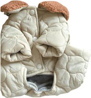 YRIIOMO Hundekostüm Winter Kleidung mit vier Beinen für Haustiere, dick gewärmende, Kleidung für kleine Herbst und Winterschweine, geeignet für kleine
