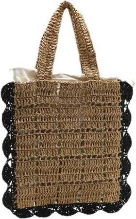 YRIIOMO Strandtasche Elegante und vielseitige Handtasche mit quadratischer Struktur –, Perfekt für Alltag, Freizeit und stilvolle Outfits