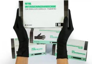 Oriplast GmbH Nitril-Handschuhe SF Nitrilhandschuhe schwarz