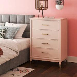 CosmoLiving by Cosmopolitan Kommode "Westerleigh", mit 4 Schubladen, MDF, Beine aus Massivholz, Höhe 106 cm, Breite 76 cm