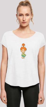 F4NT4STIC T-Shirt "Pebbles Feuerstein", Damen,Premium Merch,Lang,Longshirt,Bedruckt