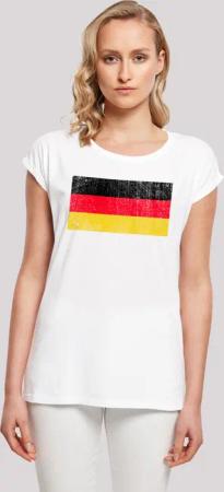 F4NT4STIC T-Shirt "Germany Deutschland Flagge distressed", Print