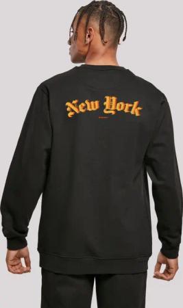 F4NT4STIC Kapuzenpullover "New York Orange CREW", Print
