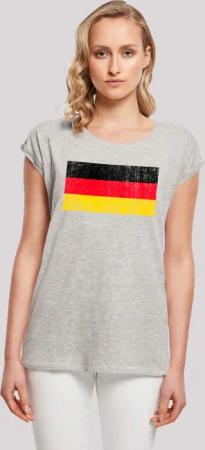 F4NT4STIC T-Shirt "Germany Deutschland Flagge distressed", Print