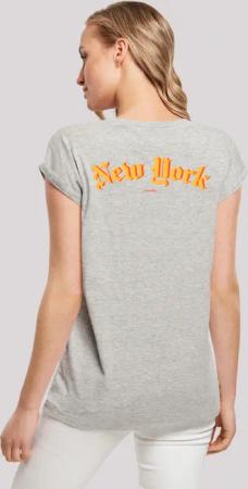 F4NT4STIC T-Shirt "New York Orange SHORT SLEEVE TEE", Print