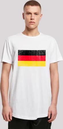 F4NT4STIC T-Shirt "Germany Deutschland Flagge distressed", Print