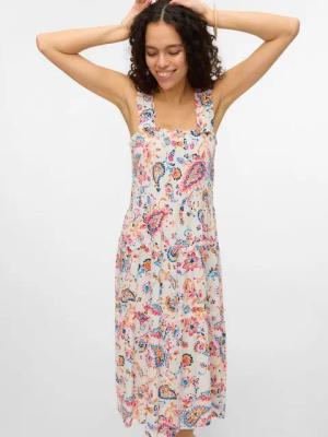 Vero Moda Sommerkleid VMMENNY SL SMOCK CALF DRESS WVN GA