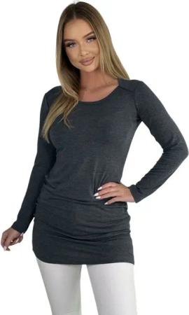 Mississhop Langarmshirt Modisches Damen-Longshirt mit langen Ärmeln