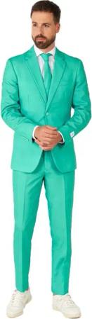 OppoSuits Trendy Turquoise Kostüm - Größe 58