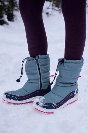 Frosty Einstellbare Schneestiefel für Kinder mit Fleecefutter - Grau