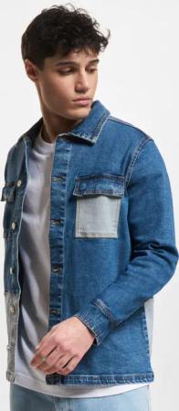 Denim Project Contrast Recycled Overshirt