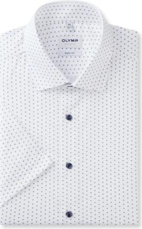 OLYMP Level Five, Business Hemd, body fit, Braun, Kurzarm, Kent, 44