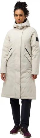 Jack Wolfskin Brandenburger Coat Women RDS Wasserdichter Wintermantel Damen XXL beige,grey seal
