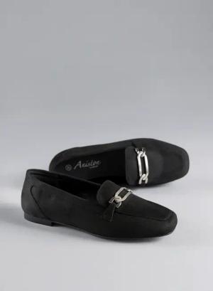 Aniston SHOES Loafer, Slipper, Schlupfschuh, Flat, Schmuckspange - NEUE KOLLEKTION