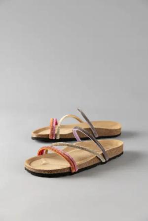 Aniston SHOES Pantolette, Sommerschuh, Strandschuh, Glitzersteine - NEUE KOLLEKTION