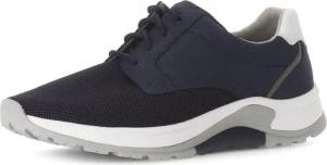 Gabor Rollingsoft Keilsneaker, Freizeitschuh, Halbschuh, Schnürschuh mit Ziernähten, G-Weite