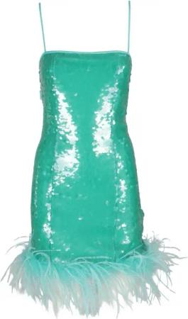 Giuseppe Di Morabito - Aqua Green Sequin Mini Dress - Größe 38 - grün