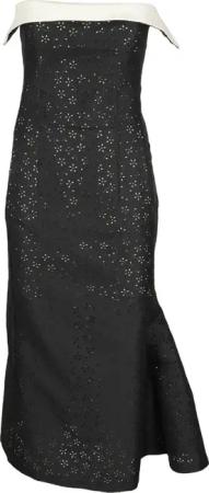 Philosophy Di Lorenzo Serafini - Black Embroidered Radzmir Long Dress - Größe 42 - schwarz