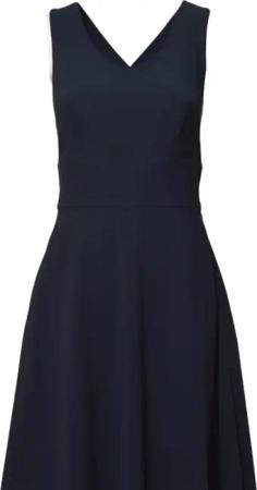 Aspesi - Midnight Blue Cady Crepe Long Dress - Größe 40 - blau
