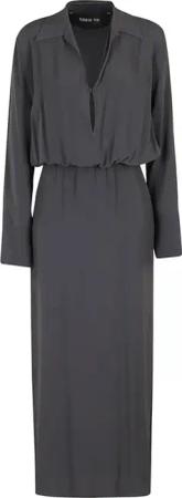Federica Tosi - Long Dark Gray Shirt Dress - Größe 42 - grau