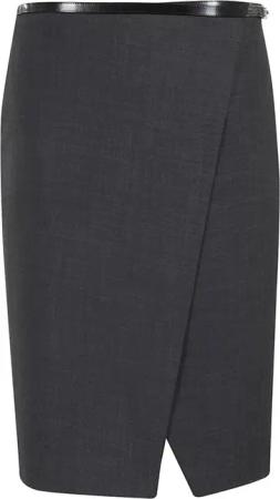 Philosophy Di Lorenzo Serafini - Wrap-Around Wool-Blend Skirt - Größe 42 - grau