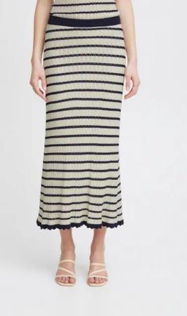 Atelier Rêve A-Linien-Rock IRFANTO SK2 sommerliches Kleid aus Ajourstrick