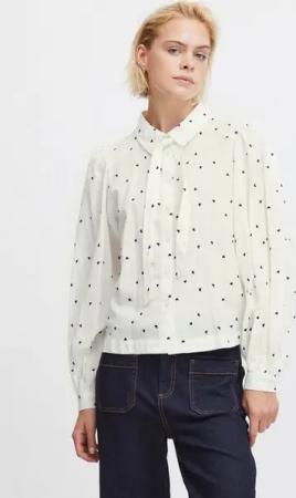 Atelier Rêve Langarmbluse IRSANAJA SH - 20119247 Shirt aus Leinenmix