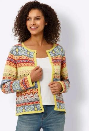 heine Strickjacke Jacquardstrickjacke