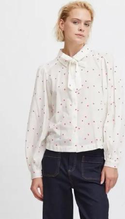 Atelier Rêve Langarmbluse IRSANAJA SH - 20119247 Shirt aus Leinenmix