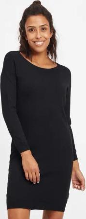 OXMO Strickkleid OXElla Kleid mit Rundhals-Ausschnitt