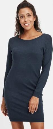 OXMO Strickkleid OXElla Kleid mit Rundhals-Ausschnitt
