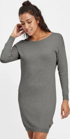 OXMO Strickkleid OXElla Kleid mit Rundhals-Ausschnitt