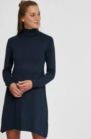 OXMO Strickkleid OXWinala Strickkleid mit Rollkragen