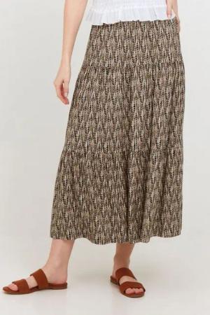 b.young Sommerrock BYSILIA LAYER SKIRT - 20810019 Maxirock mit Muster