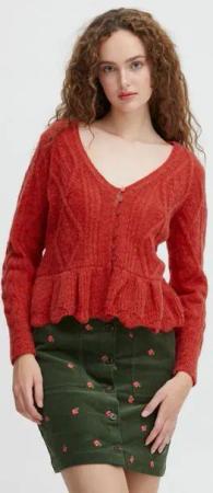 Atelier Rêve Cardigan Cardigan mit angesetztem Schößchen