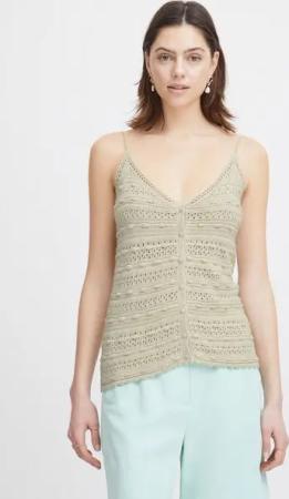 Atelier Rêve Trägertop IRESTEL TO Top aus Leinenmix