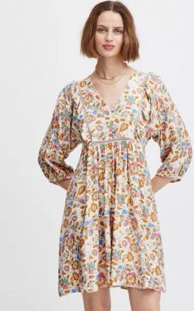 Atelier Rêve Blusenkleid IRAVRIL DR schönes Kleid mit Häkelapplikationen