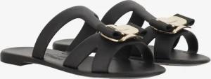 Salvatore Ferragamo Sandalen - New Vara Rubber Sandals - Gr. 8 - in Schwarz - für Damen