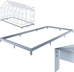 Stahlfundament für Gewächshaus 380x190x12cm verzinkt