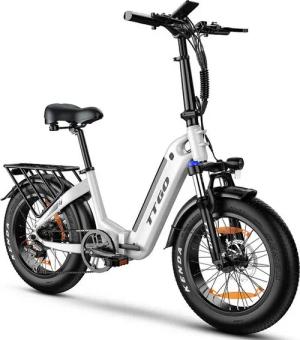 DOTMALL E-Bike Cityrad 20 Zoll Fat Tire Ebike 250W Motor, 25Ah Akku Faltbares Elektrofahrrad