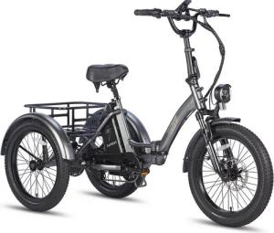 DOTMALL E-Bike Klapprad E-Dreirad Cargo Fafrees faltbares 20ich 48V 18.2/21AH