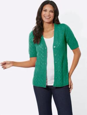 Sieh an! Strickjacke Ajourstrickjacke