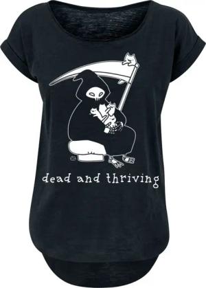Goodie Two Sleeves T-Shirt - Dead And Thriving - S bis XXL - für Damen - Größe XL - schwarz